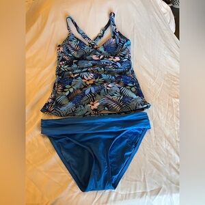 NEW Tropical Blue Tankini Set